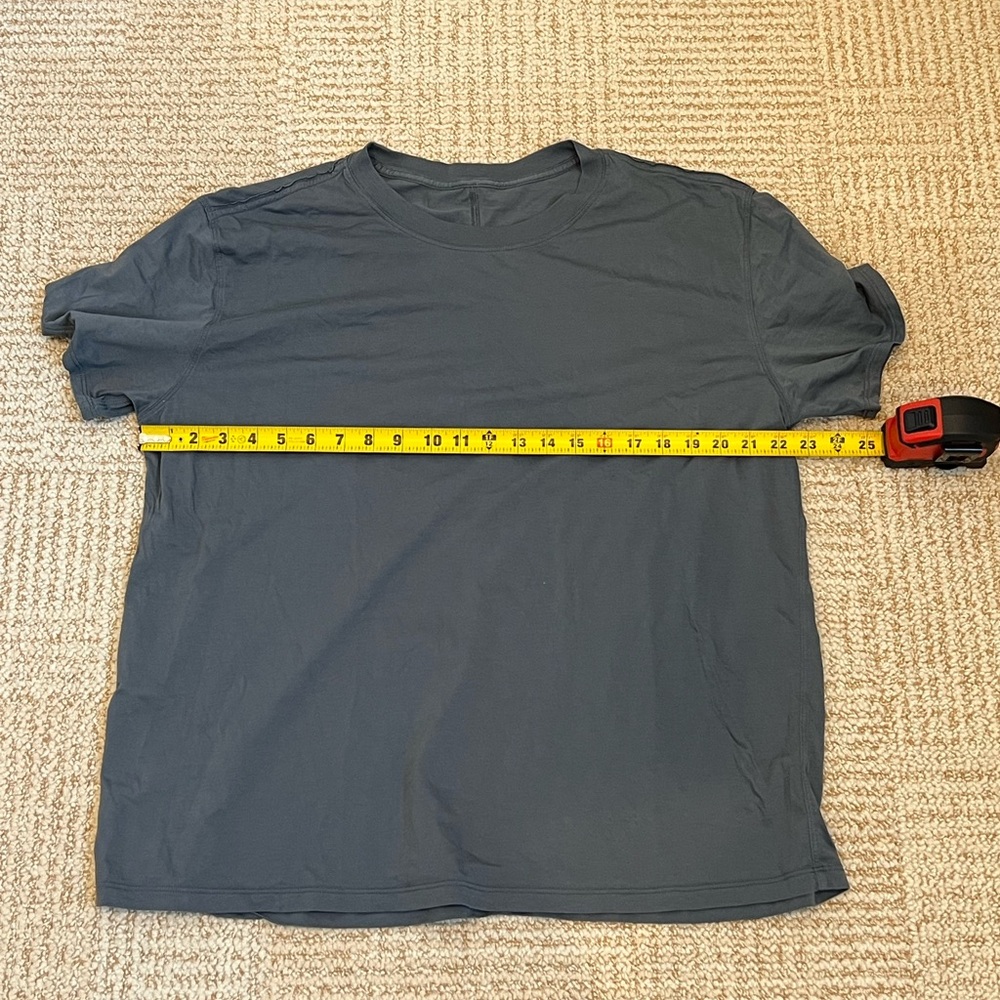 Lululemon All Yours Cotton T-Shirt Oil Grey Size 12